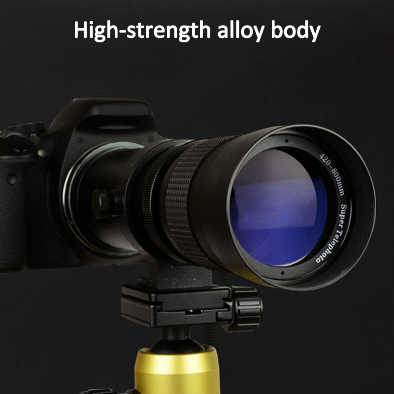 420-800mm F/8.3-16 Telephoto Lens Camera Zoom Lenses for Canon Sony Minolta Nikon 420-800mm F/8.3-16 Telephoto Lens Camera Zoom Lenses for Canon Sony Minolta Nikon